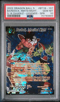 2022 DRAGON BALL SUPER CARD GAME SERIES 18 DAWN OF THE Z-LEGENDS #BT18-107 BARDOCK, INHRTD MIGHT SPECIAL RARE