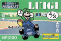 Super Mario Bros Barcode Battler Luigi Card ID 028 Nintendo 1992