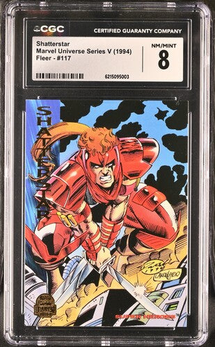 1994 Fleer Marvel Universe Series V Shatterstar #117 CGC 8 NM-MT