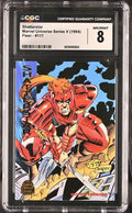 1994 Fleer Marvel Universe Series V Shatterstar #117 CGC 8 NM-MT