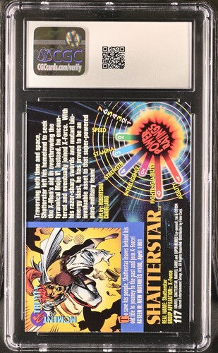 1994 Fleer Marvel Universe Series V Shatterstar #117 CGC 8 NM-MT