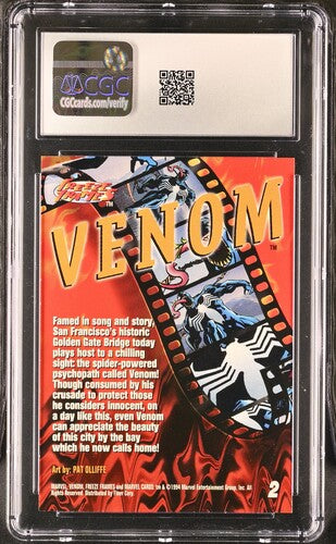 1994 Fleer Marvel Universe Series V Venom #2 CGC 9 MINT