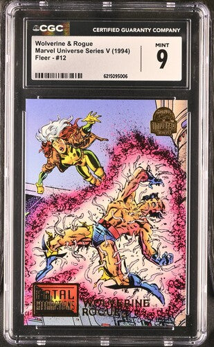 1994 Fleer Marvel Universe Series V Wolverine & Rogue #12 CGC 9 MINT