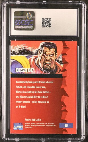 1994 Fleer Fleer Ultra X-Men '95 Bishop #6 CGC 7 NRMT