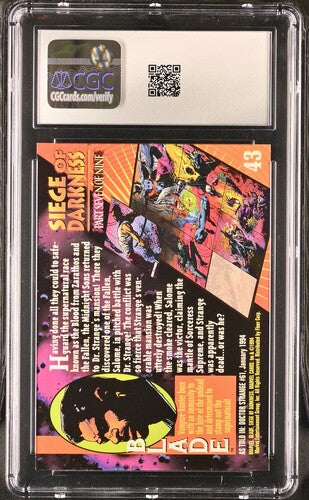 1994 Fleer Marvel Universe Series V Blade #43 CGC 9 MINT