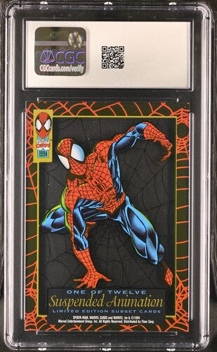 1994 Fleer Amazing Suspended Animation Spider-Man #1 of 12 CGC 8 NM-MT