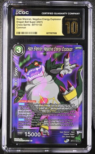 2021 Dragon Ball Super Cross Spirits Haze Shenron, Negative Energy Explosion #BT14-133 CGC 10 PRISTINE