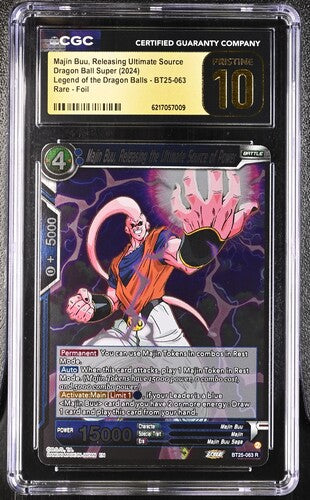2024 Dragon Ball Super Legend of the Dragon Balls Foil Majin Buu, Releasing Ultimate Source #BT25-063 CGC 10 PRISTINE