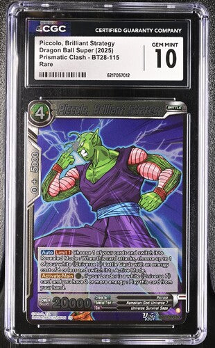2025 Dragon Ball Super Prismatic Clash Piccolo, Brilliant Strategy #BT28-115 CGC 10 GEM MINT