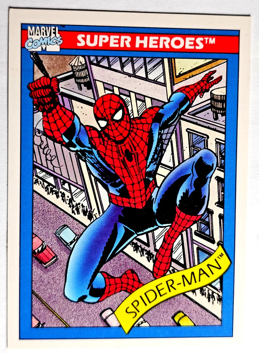1990 Impel Marvel Universe #29 SPIDER-MAN Series 1 Trading Card