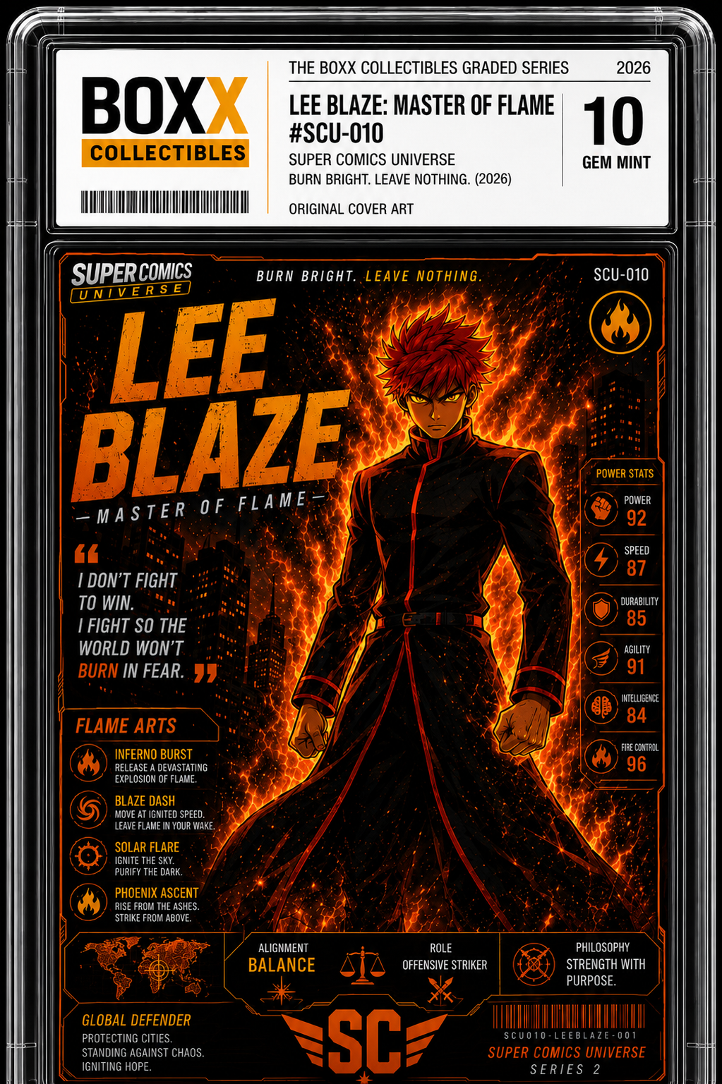 LEE BLAZE AUTOGRAPHED LIMITED EDITION CARD — 2026 Series 1 (1 of 3)